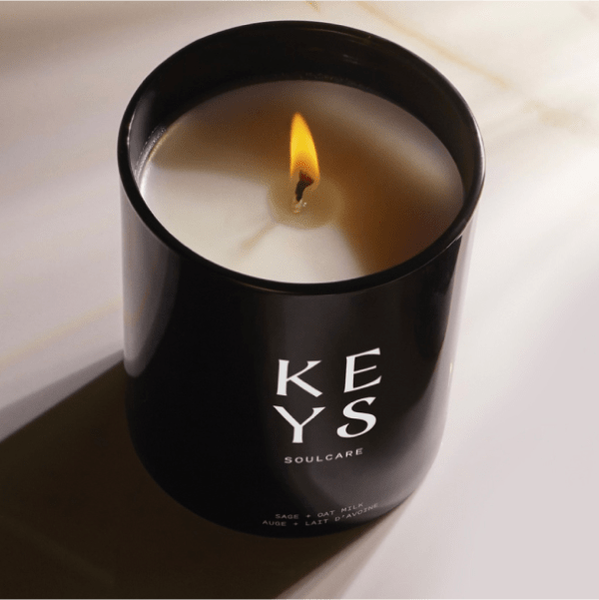Sage + Oat Milk Candle lit